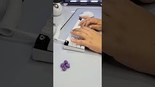 RK61 Pro | SAL Profile Keycaps | Lubed Akko Lavender Purples