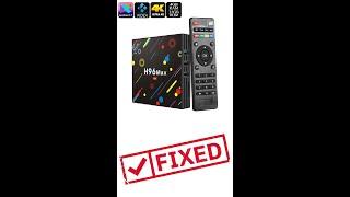 H96max Android TV Box Restarting problem fixed simple easy