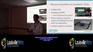 Memory Acquisition in Digital Forensics and Incident Response Jason Hale