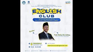 English Club "How to Present a Good Presentation in English #2"