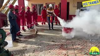 DCP Fire Extinguisher Practical || 30 sec video || HSE Trainer