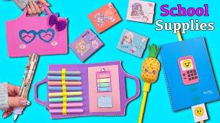 DIY SCHOOL SUPPLIES IDEAS - BACK TO SCHOOL HACKS AND CRAFTS