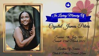 Funeral Tribute Services Of Crystal James-Peters