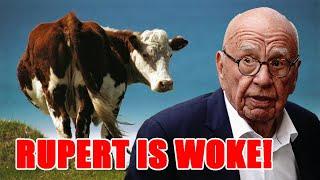 DO NOT EAT BEEF from Fox News owner Rupert Murdoch's ranch! He is WOKE and doing this to cattle!