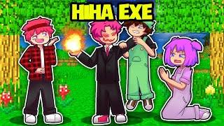 HACHI ĐIỀU KHIỂN HIHA EXE PHÁ LÀNG SINH TÔ TRONG MINECRAFT*HACHI HIHA EXE*