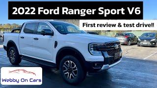 Ford Ranger Sport V6 2023 review and First Drive!! 4K #nextgenranger Webby On Cars