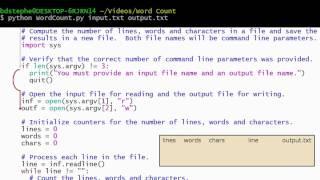 Python Programming Tutorial: WordCount.py