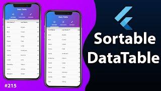 Flutter Tutorial - Sortable DataTable In 9 Minutes