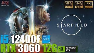 Starfield | i5 12400F + RTX 3060 | 1080p, 1440p, 4K benchmarks!