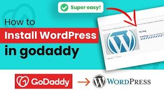 How to install WordPress in cPanel GoDaddy 2024 | Initial Solution