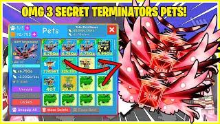 CLICKER SIMULATOR - YOU SHOULD *NOT* EQUIP 3 SECRET TERMINATOR PETS FROM 50M EGG... TOO POWERFUL!