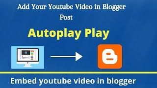 How to Embed Youtube Video in Blogger | Autoplay Video in Blogger Post | Embed Video in any Website.