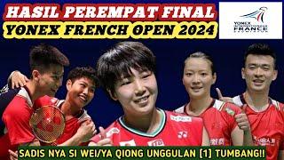 Unggulan [1] Keok! Hasil Semua Sektor Perempat Final Badminton Yonex French Open 2024 Hari Ini