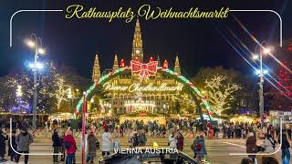 Rathausplatz Weihnachtsmarkt/Vienna City Hall Christmas Market Austria 4K