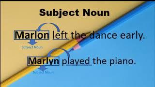 NOUNS :subject and object noun