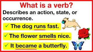 VERBS  | What is a verb? | Learn with examples | Parts of speech 3