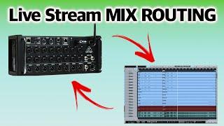 LIVE STREAM MIX in a DAW, then BACK through the CONSOLE