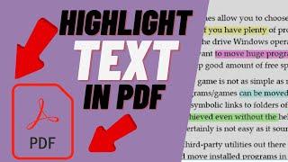 How To Highlight In PDF In Computer/Laptop/PC - 2 Simple Methods [Microsoft Edge Browser & Word]