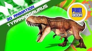 Green Screen JURASSIC PARK Tyrannosaurus T Rex HD - Footage PixelBoom