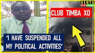 Sad Oscar Sudi addresses Kalenjins after destruction of his Club Timba XO in Finance Bill Protests