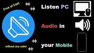 Audio Relay | How to use smartphone as speaker for PC & Laptop