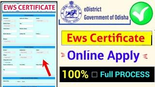 odisha ews certificate online apply 2023,how to apply ews in odisha 2023