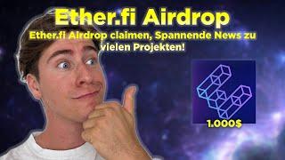 Ether.FI Airdrop Claimen! Preiseinschätzung  Updates zu weiteren Airdrops 