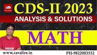 CDS 2 2023 answer key & Solutions | CDS - 02, 2023 Exam Analysis  |  Live Paper Discussion