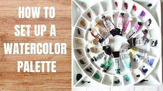 How To Set Up A Watercolor Palette in 5 Simple Steps