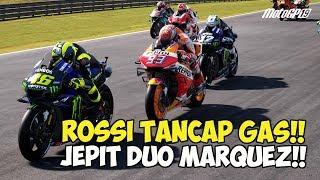 ROSSI TANCAP GAS!! DUO YAMAHA JEPIT DUO MARQUEZ!! - RACE MOTOGP 2020 - MOTOGP 19 GAMEPLAY