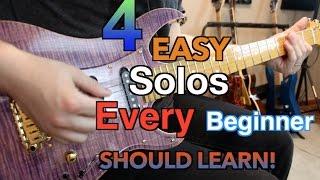 4 Easy Solos Every Beginner Should Learn Today! ( With Tabs)
