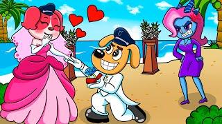 Sheriff Labrador & Papillon got married! But Dr. Antel wants to stop them! - Police Animation