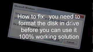 "FIXED" you need to format the disk  before you can use it simple solution