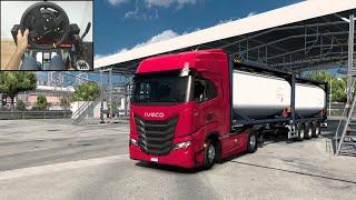 Exploring Albania in the new Iveco S-Way - Euro Truck Simulator 2 | Thrustmaster T300RS gameplay