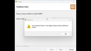100% Fix Cara mengatasi XAMPP The Selected Folder is Not Empty