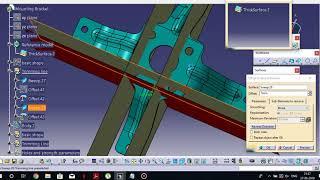 parametric surface modelling of bracket