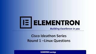 Cisco Ideathon questions - Linux advanced