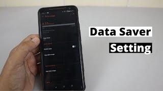 How to Reduce Mobile Data Usage on Android Phone | Data Saver Setting