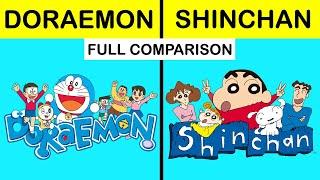 Doraemon vs Shinchan Full Comparison in Hindi | Doraemon facts | Shinchan Facts