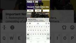 Free Fire Redeem Code | 20 October Redeem Code Free Fire | FF Redeem Code Today 20 October #shorts