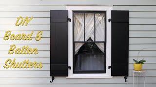 DIY Board & Batten Shutters