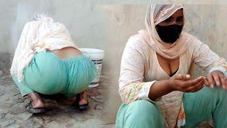 Today Washed Rice _ Desi Aunty New Hot Vlog _ Village Woman Work _ Pakistani Desi Aunty New Hot Vlog