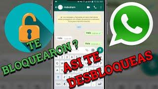 Te bloqueó un contacto en  WhatsApp.?