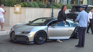Billionaire F1 Driver Adrian Sutil Arriving with Bugatti at Hotel de Paris!! Carspotting Monaco 2024
