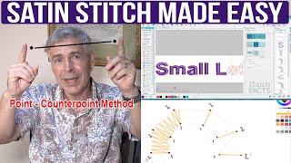The Satin Stitch Made Easy (Digitizing Blocks)  - Beginner's Embroidery Digitizing Tutorial