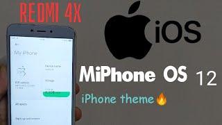 Redmi 4X- MIUI 12 IOS Rom Install | MiPhone OS | Official Rom MIUI 12 | Android 10 Oct | Santoni Rom