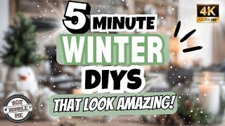 After Christmas Winter DIY Decor on a Budget! | Dollar Tree DIY | 5 Minute Crafts