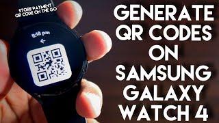 Generate QR code to store Information on Samsung Galaxy Watch 4