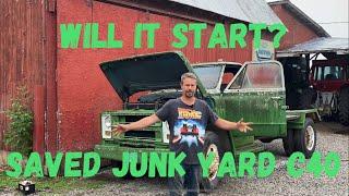 Will it start?  Saved from the junk yard 1969 Chevy c40!