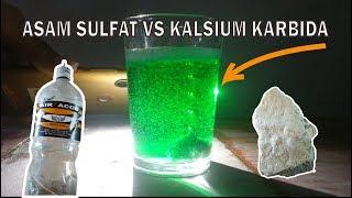 Eksperimen KALSIUM KARBIDA VS ASAM SULFAT! HASILNYA BIKIN  TERCENGANG!